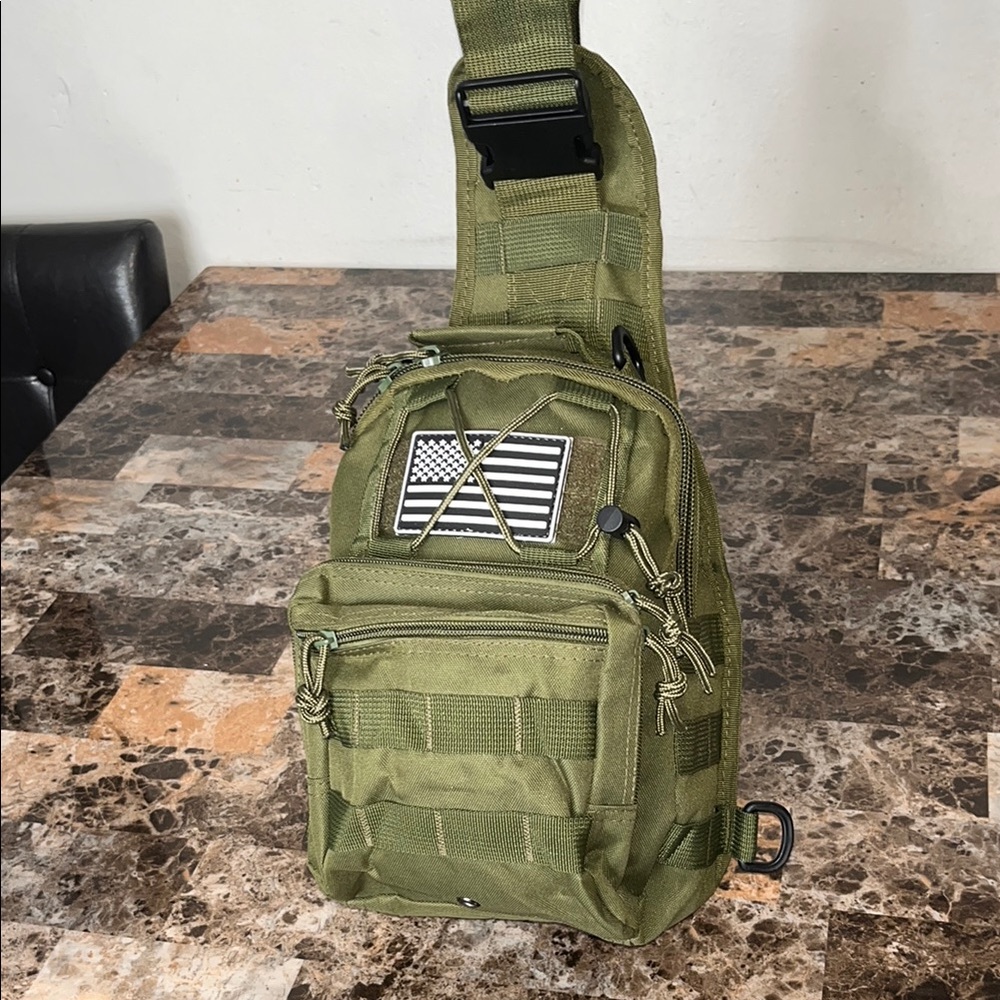 Olive Green Tactical Sling Bag